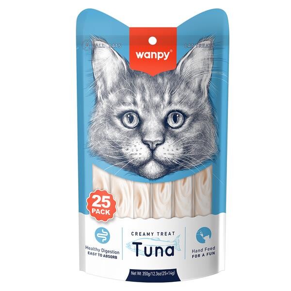 Wanpy Ton Balıklı Krema Sıvı Krema Kedi Ödülü 14 GR 25 ADET | SRC: Barcode: 6927749871422